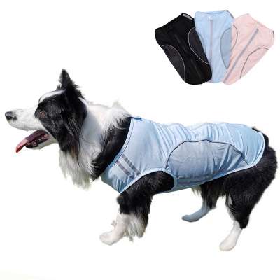 2020 new spring and summer dog clothes reflective breathable thin mesh cloth pet clothes