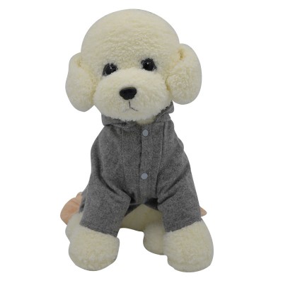 Hot Sale Gray Cotton Fashion Clothes Small Dog Pet Warm Cute Autumn Dress