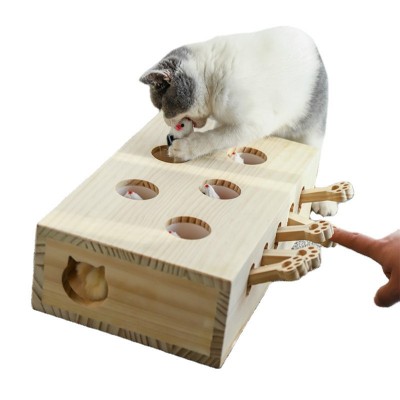 2020 New Hot Sale Pet Products Wooden  a Cat Toy for Wholesale